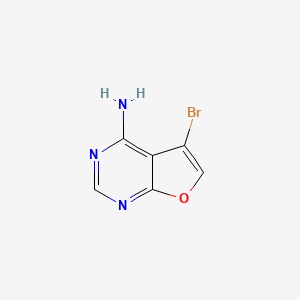molecular formula C6H4BrN3O B1529571 4-Amino-5-bromofuro[2,3-D]pyrimidine CAS No. 1211525-35-7