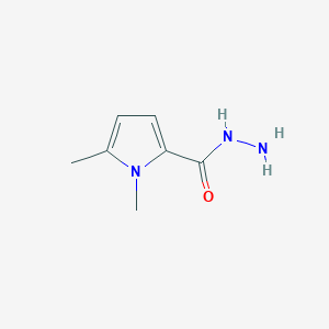 molecular formula C7H11N3O B152958 1,5-Dimethyl-1H-pyrrole-2-carbohydrazide CAS No. 133662-25-6