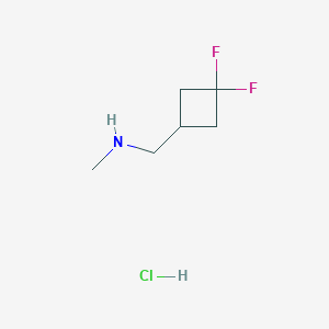 molecular formula C6H12ClF2N B1529582 (3,3-Difluorocyclobutyl)-N-methylmethanamine hydrochloride CAS No. 1250444-03-1