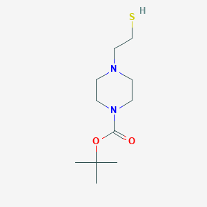 molecular formula C11H22N2O2S B15295899 Tert-butyl 4-(2-sulfanylethyl)piperazine-1-carboxylate 