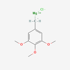 molecular formula C10H13ClMgO3 B15296005 Magnesium;5-methanidyl-1,2,3-trimethoxybenzene;chloride 
