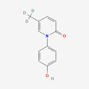 molecular formula C12H11NO2 B15296173 4'-Hydroxy Pirfenidone-d3 