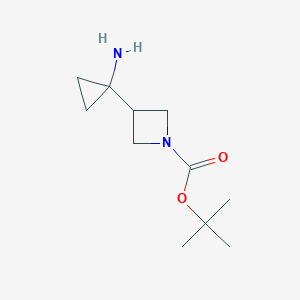 Tert-butyl 3-(1-aminocyclopropyl)azetidine-1-carboxylate