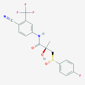 molecular formula C18H14F4N2O3S B15296249 rel-(R*,S*)-Bicalutamide Sulfoxide 