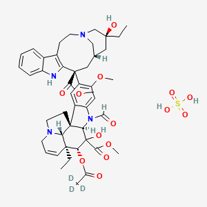 molecular formula C46H58N4O14S B15296302 Vincristine-d3sulfate 