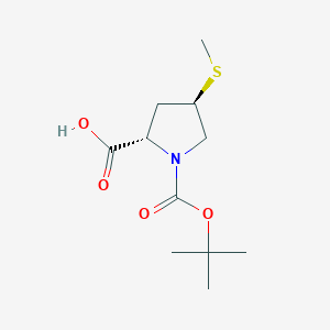 molecular formula C11H19NO4S B1529635 (4R)-1-Boc-4-methylthiol-L-proline CAS No. 876953-58-1