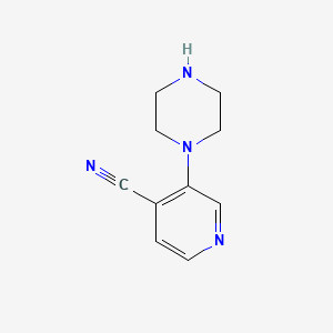 3-(Piperazin-1-yl)pyridine-4-carbonitrile
