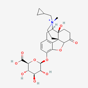 molecular formula C27H34NO10+ B15296519 N-Methyl Naltrexone Glucuronide 