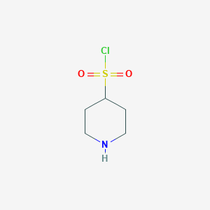 molecular formula C5H10ClNO2S B15296611 Piperidine-4-sulfonyl chloride 