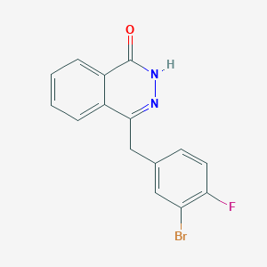 molecular formula C15H10BrFN2O B1529664 4-(3-Bromo-4-fluorobenzyl)phthalazin-1(2H)-one CAS No. 1062292-60-7