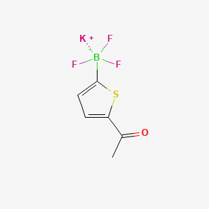 molecular formula C6H5BF3KOS B15296653 Potassium (5-acetylthiophen-2-yl)trifluoroboranuide 