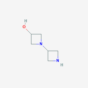 molecular formula C6H12N2O B1529678 1-(Azetidin-3-yl)azetidin-3-ol CAS No. 1257293-85-8