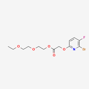 molecular formula C13H17BrFNO5 B15296788 2-(2-Ethoxyethoxy)ethyl 2-[(6-bromo-5-fluoropyridin-2-yl)oxy]acetate CAS No. 2919954-86-0