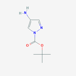 molecular formula C8H13N3O2 B1529680 tert-butyl 4-amino-1H-pyrazole-1-carboxylate CAS No. 1018446-95-1