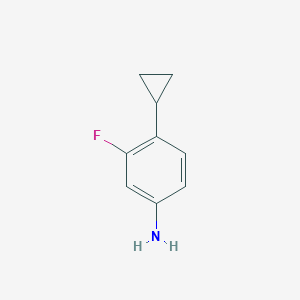 molecular formula C9H10FN B1529687 4-Cyclopropyl-3-fluoroaniline CAS No. 1208083-48-0