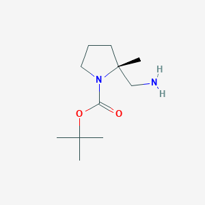 molecular formula C11H22N2O2 B1529691 (2R)-1-Boc-2-methylpyrrolidine-2-methanamine CAS No. 1407997-78-7