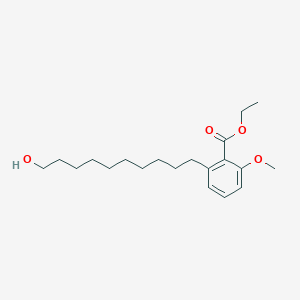 Ethyl 2-(10-hydroxydecyl)-6-methoxybenzoate