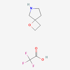 molecular formula C8H12F3NO3 B1529695 1-Oxa-6-azaspiro[3.4]octane 2,2,2-trifluoroacetate CAS No. 1392804-83-9