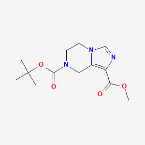 7-tert-butyl 1-methyl 5,6-dihydroimidazo[1,5-a]pyrazine-1,7(8H)-dicarboxylate