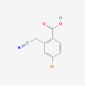 4-Bromo-2-(cyanomethyl)benzoic acid