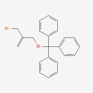 Benzene, 1,1',1''-[[[2-(bromomethyl)-2-propen-1-yl]oxy]methylidyne]tris-