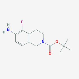 Tert-butyl 6-amino-5-fluoro-1,2,3,4-tetrahydroisoquinoline-2-carboxylate
