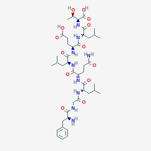 molecular formula C43H69N9O13 B152974 Sop octapeptide CAS No. 135467-95-7