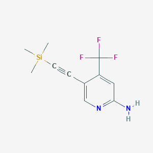 6-Amino-4-(trifluoromethyl)3-(trimethylsilyl)acetylenylpyridine