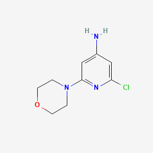 4-Amino-2-chloro-6-morpholinopyridine