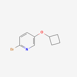 molecular formula C9H10BrNO B1529754 2-Bromo-5-cyclobutoxypyridine CAS No. 1177269-07-6
