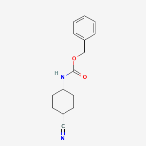 molecular formula C15H18N2O2 B15297550 Benzyl 4-cyanocyclohexylcarbamate 
