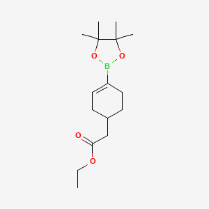 Ethyl 2-(4-(4,4,5,5-tetramethyl-1,3,2-dioxaborolan-2-yl)cyclohex-3-en-1-yl)acetate