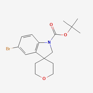 tert-Butyl 5-bromo-2',3',5',6'-tetrahydrospiro[indoline-3,4'-pyran]-1-carboxylate