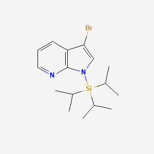 molecular formula C16H25BrN2Si B1529760 3-bromo-1-(triisopropylsilyl)-1H-pyrrolo[2,3-b]pyridine CAS No. 918525-02-7