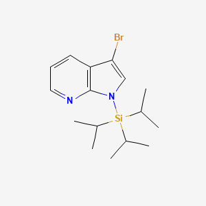 molecular formula C16H25BrN2Si B1529760 3-溴-1-(三异丙基甲硅烷基)-1H-吡咯并[2,3-b]吡啶 CAS No. 918525-02-7