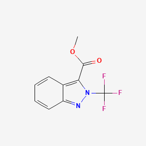 molecular formula C10H7F3N2O2 B15297606 methyl 2-(trifluoromethyl)-2H-indazole-3-carboxylate 