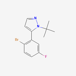 5-(2-Bromo-5-fluorophenyl)-1-(tert-butyl)-1H-pyrazole