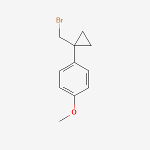 1-[1-(Bromomethyl)cyclopropyl]-4-methoxybenzene