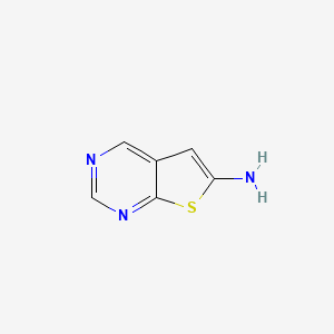 molecular formula C6H5N3S B15297679 Thieno[2,3-d]pyrimidin-6-amine CAS No. 1369340-35-1