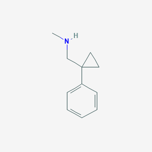molecular formula C11H15N B1529769 Methyl[(1-phenylcyclopropyl)methyl]amine CAS No. 1198225-51-2