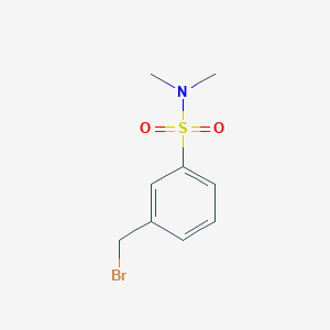 molecular formula C9H12BrNO2S B1529773 3-(bromomethyl)-N,N-dimethylbenzenesulfonamide CAS No. 137638-70-1