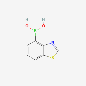 molecular formula C7H6BNO2S B15297776 Benzo[d]thiazol-4-ylboronic acid 