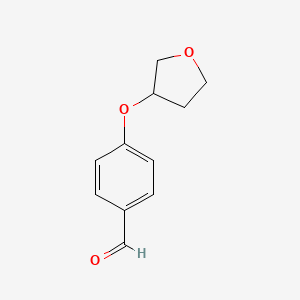 molecular formula C11H12O3 B1529779 4-((Tetrahydrofuran-3-yl)oxy)benzaldehyde CAS No. 1182333-70-5