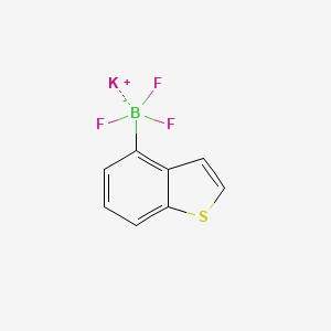 molecular formula C8H5BF3KS B15297794 Potassium benzo[b]thiophen-4-yltrifluoroborate 