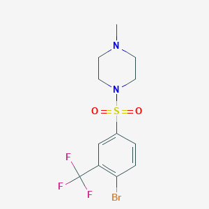 1-{[4-Bromo-3-(trifluoromethyl)phenyl]sulfonyl}-4-methylpiperazine