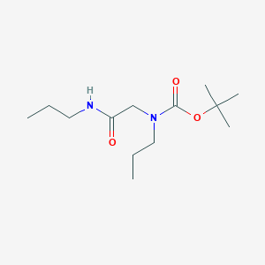 molecular formula C13H26N2O3 B15297853 tert-butyl N-propyl-N-[(propylcarbamoyl)methyl]carbamate 