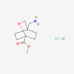 molecular formula C10H18ClNO3 B15297872 Methyl 4-(aminomethyl)-2-oxabicyclo[2.2.2]octane-1-carboxylate hydrochloride 