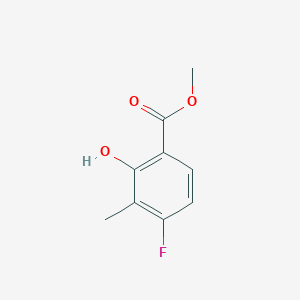 molecular formula C9H9FO3 B15297898 Methyl 4-fluoro-2-hydroxy-3-methylbenzoate 