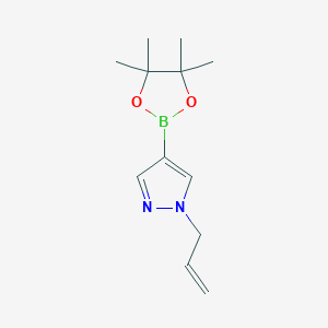molecular formula C12H19BN2O2 B1529791 1-Allyl-4-(4,4,5,5-tetramethyl-1,3,2-dioxaborolan-2-yl)-1H-pyrazole CAS No. 1000801-78-4