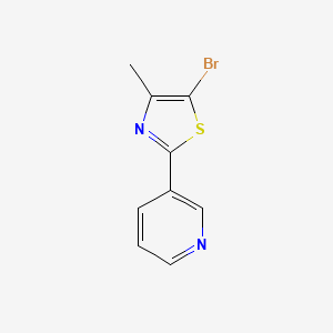3-(5-Bromo-4-methyl-1,3-thiazol-2-yl)pyridine